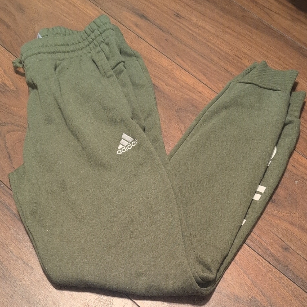 Adidas Kids Olive Green Sweatpants